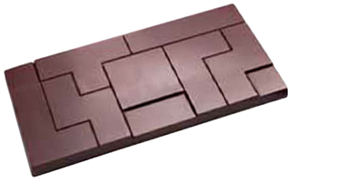 カカオバリー　チョコレートモールド　タブレット型8枚