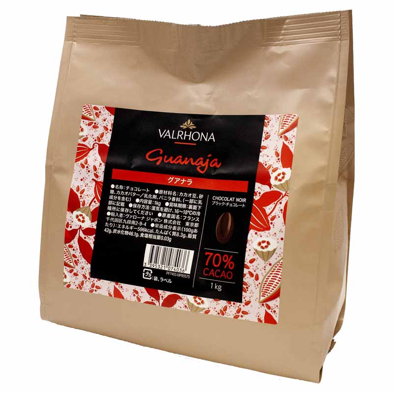 ヴァローナ フェーブ・グアナラ70%（1kg）: チョコレート・ココア | 製菓・洋菓子材料の通信販売サイト TFOODS.COM