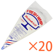 ニッケン 冷凍フレッシュホイップ　（1000ml×20本入）