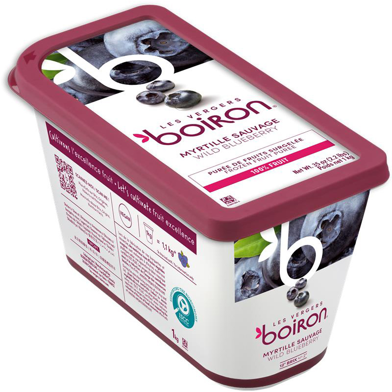 ボワロン 冷凍ミルティーユピューレ1kg