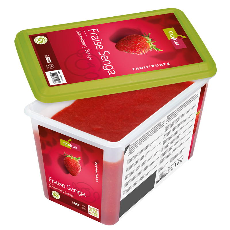 キャップフリュイ 冷凍フレーズピューレ（センガセンガナ）1kg（無糖）