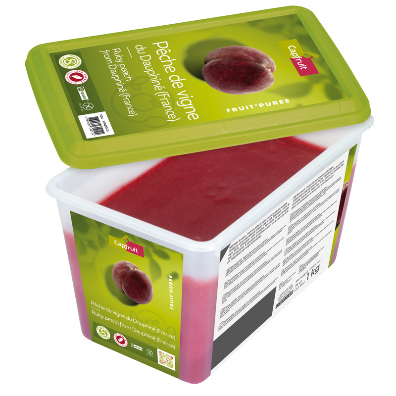 キャップフリュイ 冷凍ペッシュヴィーニュピューレ1kg