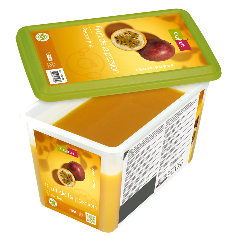 キャップフリュイ 冷凍パッションフルーツ・ピューレ1kg（無糖）