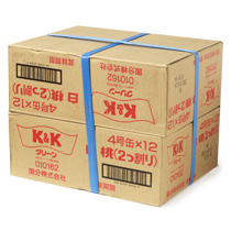 K&K / 白桃缶（国産2つ割り）/業務用ケース（425g×12缶ｘ2）