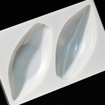 カカオバリー / チョコレートモールド「カボス（19.5×9cm）」表面・裏面×各1取（No88）