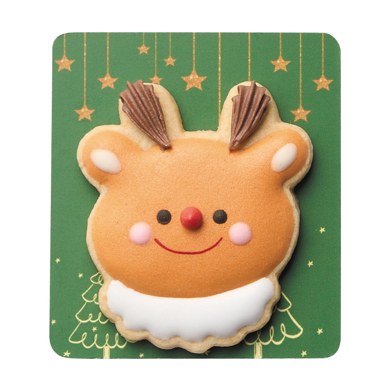  個包装クッキー　1308 クッキー「スマイルトナカイ」（48個）