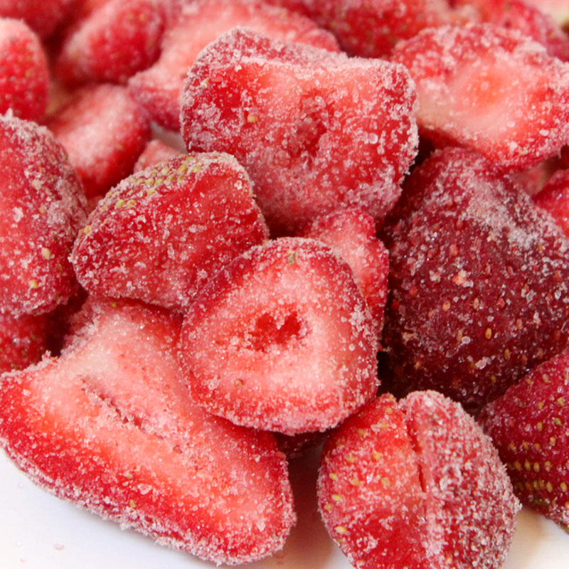 【数量限定セール】デルスール 冷凍完熟IQFストロベリーハーフ1kg